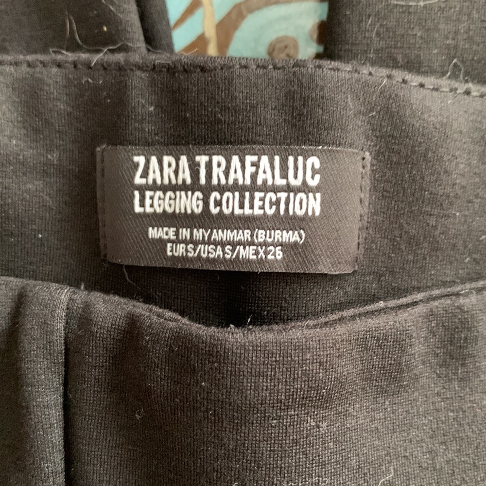 ZARA BLACK BEADED LEGGING Sz: S - Picture 5 of 5